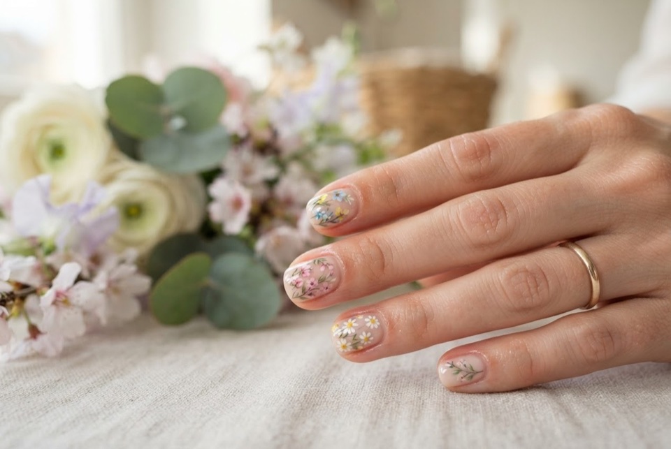 Model floral de primăvară